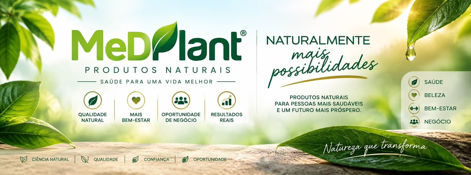 Natureza que transforma - Família e estilo de vida saudável com MedPlant